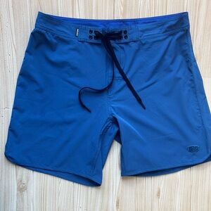 Men's Sz M Blue Swim Board Shorts Deus Bali